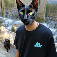 【OUTLET・50%OFF】NEKOKAWAII Tee Black / Sky Blue