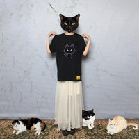 Cat Rhinestone Tee