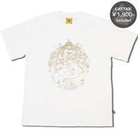 CAT WING Tee White / Gold