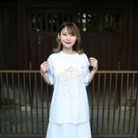 CAT WING Tee White / Gold