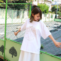 CAT WING Tee White / Gold