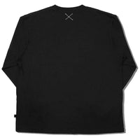NEKOKAWAII Long Sleeve Tee Black / Dark Grey・Cream Yellow