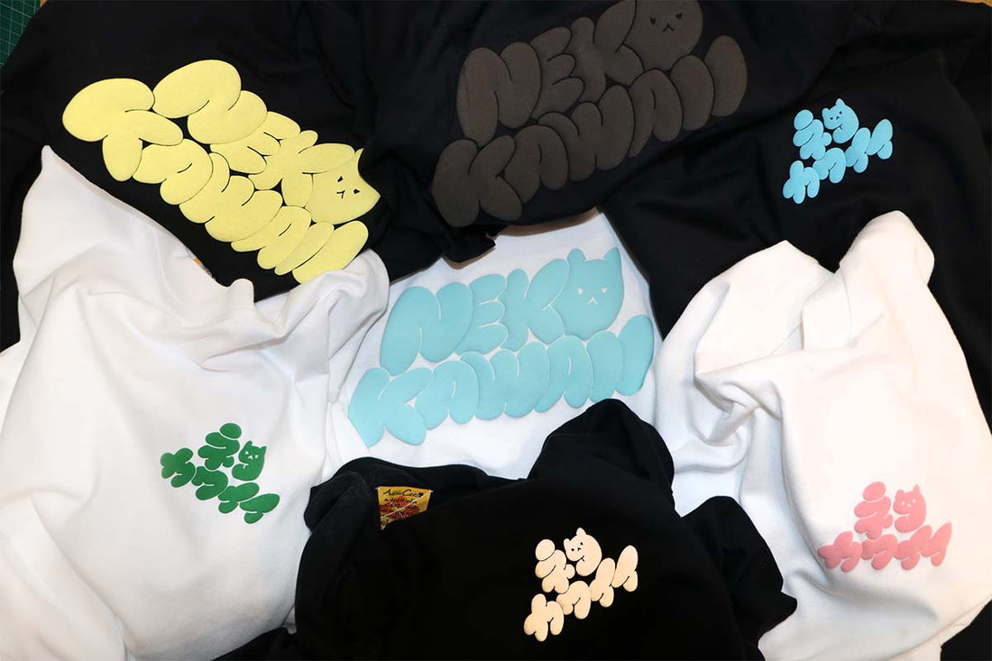 【OUTLET・50％OFF】NEKOKAWAII Tee Black / Sky Blue