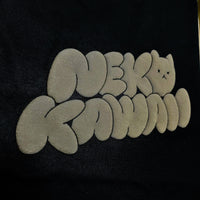 NEKOKAWAII Long Sleeve Tee Black / Dark Grey・Cream Yellow