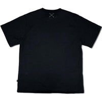 Cat Embroidery Tee Black / Multi Color・Light Grey Bicolor