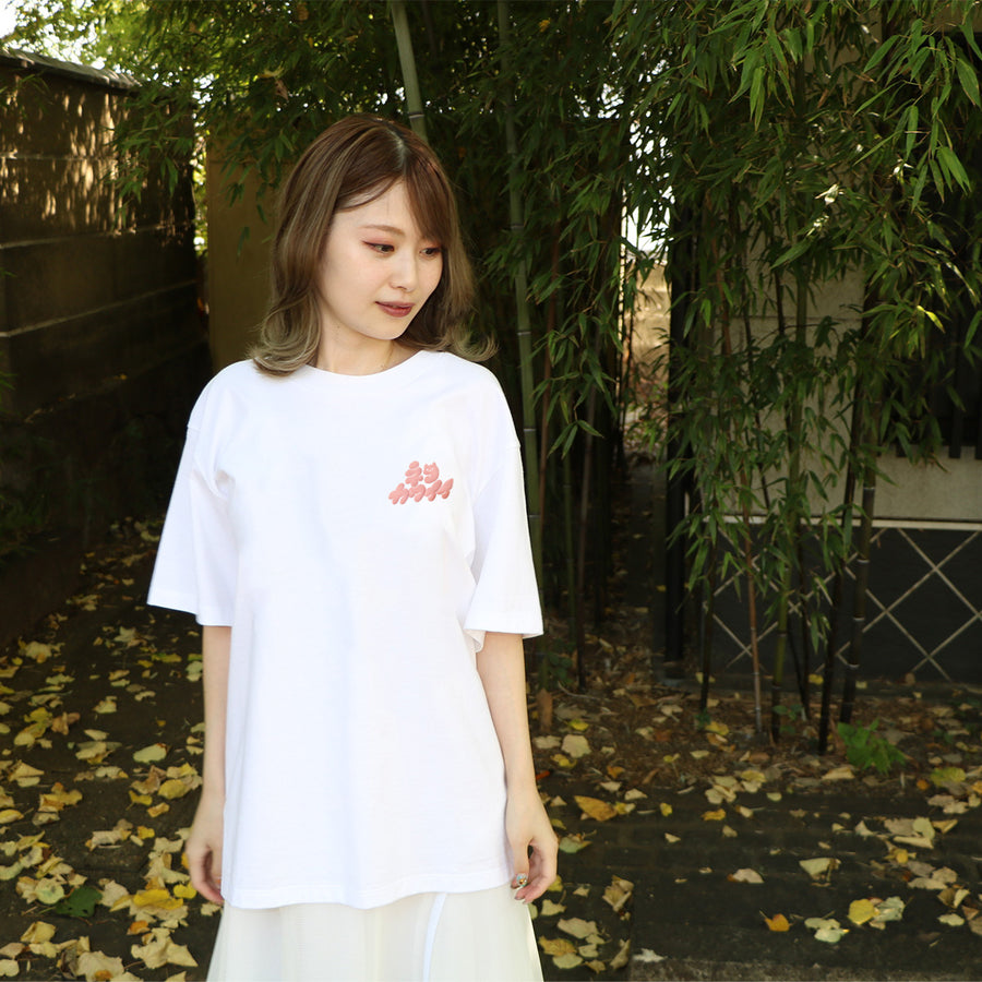 NEKOKAWAII Tee White / Pink・Green