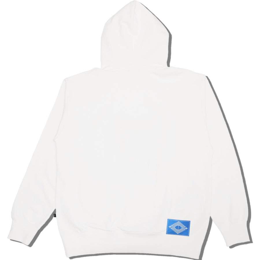 Cat Embroidery Hoodie / White