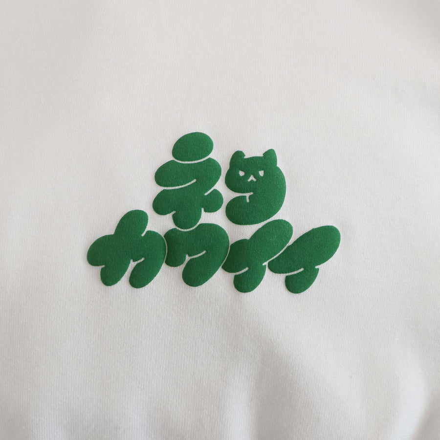 NEKOKAWAII Tee White / Pink・Green