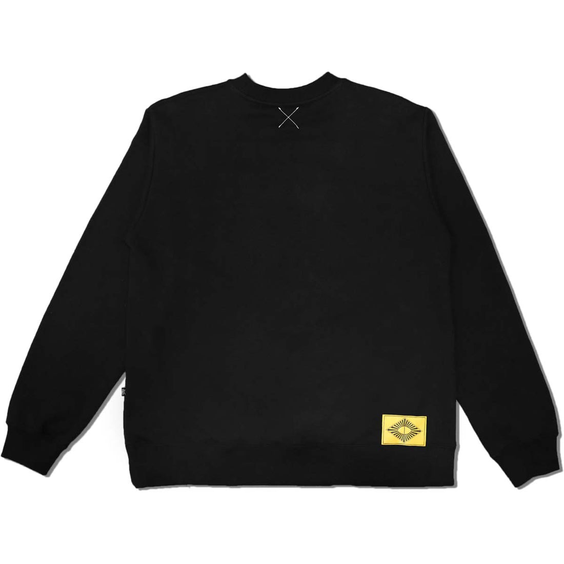 Cat Embroidery Crew Sweatshirt / Black