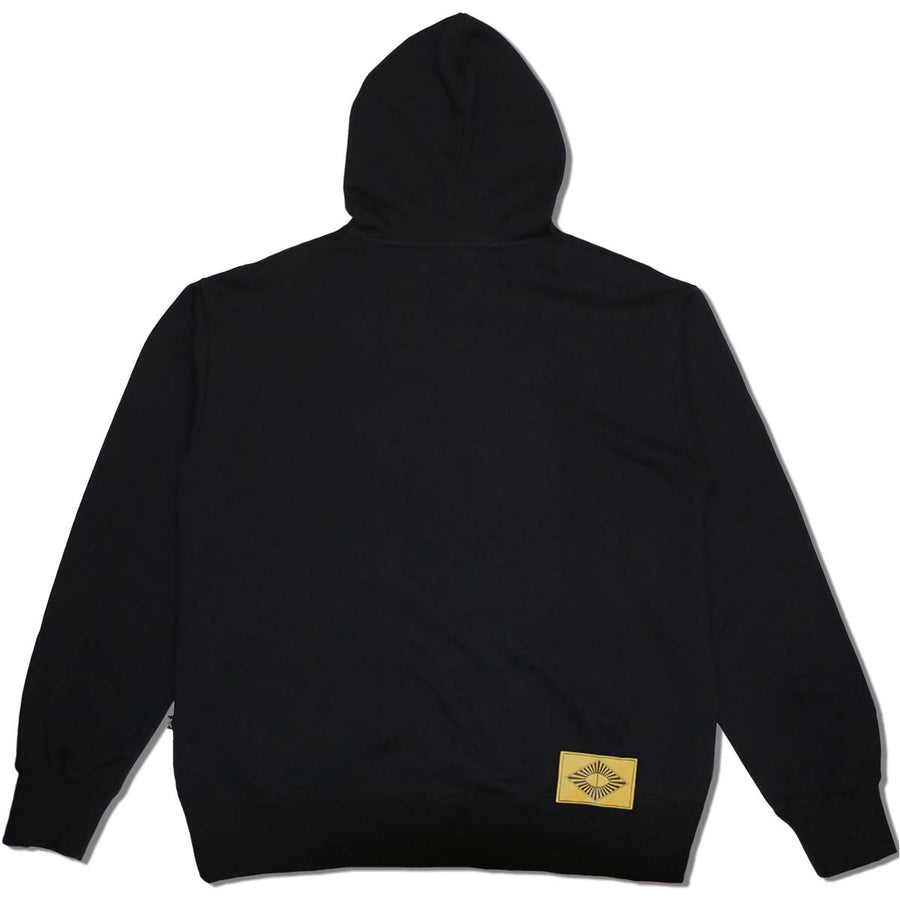 Cat Embroidery Hoodie / Black